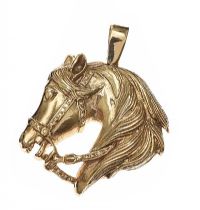 9CT GOLD HORSE PENDANT at Ross's Online Art Auctions