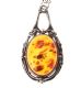 TWO PAIRS OF AMBER DROP EARRINGS at Ross's Online Art Auctions