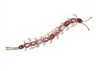14CT GOLD AND AMETHYST CENTIPEDE BROOCH at Ross's Online Art Auctions