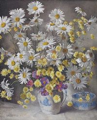 STILL LIFE, VASE OF FLOWERS by Geraldine M. O'Brien at Ross's Online Art Auctions