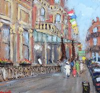 THE SHELBOURNE HOTEL, DUBLIN by Marie Carroll at Ross's Online Art Auctions