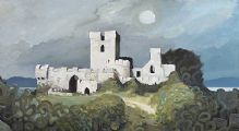 CASTLE IN A LANDSCAPE by Charles Oakley at Ross's Online Art Auctions