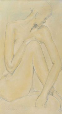 NUDE STUDY by Con Campbell at Ross's Online Art Auctions