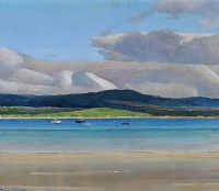 BEACH AT DOWNINGS, DONEGAL by Robert Taylor Carson RUA at Ross's Online Art Auctions