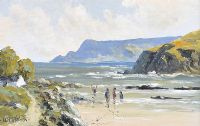 FROM CRAIG'S COTTAGE, CUSHENDUN by Hugh McIlfatrick at Ross's Online Art Auctions