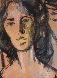 PORTRAIT OF A WOMAN by Gladys Maccabe HRUA at Ross's Online Art Auctions