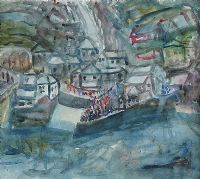 THE HARBOUR, PORTBALLINTRAE, COUNTY ANTRIM by Nano Reid RHA at Ross's Online Art Auctions