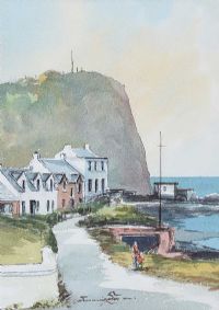 ON THE ANTRIM COAST by William Cunningham at Ross's Online Art Auctions