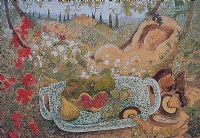 IN THE GARDEN by Pauline Bewick RHA at Ross's Online Art Auctions