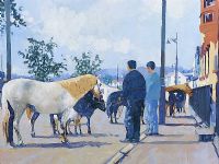 AT THE HORSE FAIR by Alex McKenna at Ross's Online Art Auctions