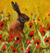 SEATED HARE by Ronald Keefer at Ross's Online Art Auctions