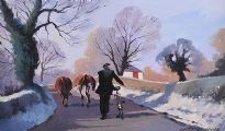 ON THE ROAD HOME by Gregory Moore at Ross's Online Art Auctions
