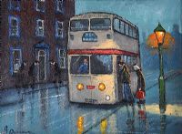 OLD ATLANTEAN BUS by James Downie at Ross's Online Art Auctions