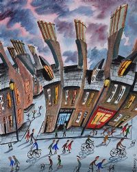 EVENING RUSH by John Ormsby at Ross's Online Art Auctions