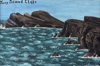 TORY ISLAND CLIFFS by Patsy Dan  Rodgers at Ross's Online Art Auctions