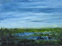 BLUE LOUGH by Gerard Maguire at Ross's Online Art Auctions
