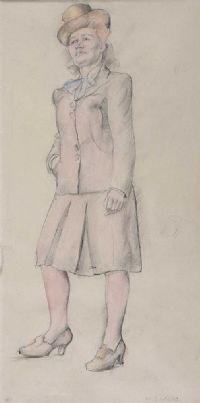 STANDING FEMALE by Maurice Canning Wilks ARHA RUA at Ross's Online Art Auctions