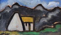 COTTAGE IN THE MOUNTAINS by Markey Robinson at Ross's Online Art Auctions