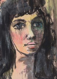 PORTRAIT OF A GIRL by Gladys Maccabe HRUA at Ross's Online Art Auctions