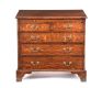 GEORGIAN OAK CHEST OF DRAWERS at Ross's Online Art Auctions