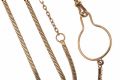 9CT GOLD SNAKE WATCH CHAIN at Ross's Online Art Auctions
