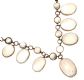 GOLD-TONE MOONSTONE NECKLACE at Ross's Online Art Auctions
