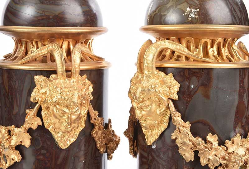 MARBLE CASSOLETTES at Ross's Online Art Auctions