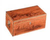 ANTIQUE INLAID TEA CADDY at Ross's Online Art Auctions