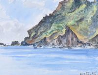 BOUNTY BAY, PITCAIRN ISLAND by Coralie de Burgh Kinahan at Ross's Online Art Auctions