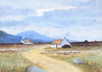A BOG ROAD IN DONEGAL by William F. Cooper at Ross's Online Art Auctions