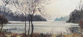AT THE EDGE OF THE LOUGH by Allan Ardies at Ross's Online Art Auctions