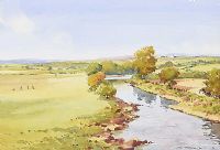 GOLFING BY THE RIVER MARGY, BALLYCASTLE by Samuel McLarnon UWS at Ross's Online Art Auctions