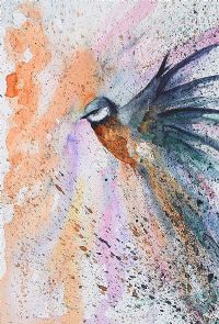 BLUE TIT by Audrey Smyth at Ross's Online Art Auctions