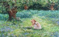 PICKING FLOWERS by Sheila Hanley at Ross's Online Art Auctions