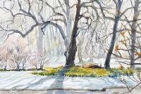 DAFFODILS & HOAR FROST by Coralie de Burgh Kinahan at Ross's Online Art Auctions