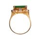 14CT GOLD JADE AND DIAMOND RING at Ross's Online Art Auctions