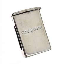 SILVER MATCH BOX HOLDER at Ross's Online Art Auctions