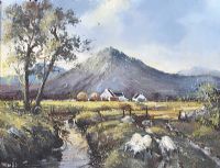 SLIEVE BINIAN, MOURNE MOUNTAINS by Frank Fitzsimons at Ross's Online Art Auctions