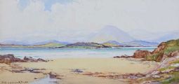 TYRELLA BEACH, COUNTY DOWN by Robert Cresswell Boak ARCA at Ross's Online Art Auctions