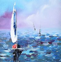 THE YACHT RACE by Hannah O'Hanlon at Ross's Online Art Auctions