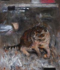 STUDY OF A CAT by Noel Murphy at Ross's Online Art Auctions