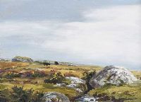 CATTLE ON THE MOORS by Robert Egginton at Ross's Online Art Auctions