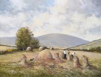 WORKING IN THE GLENS by Desmond Munroe at Ross's Online Art Auctions
