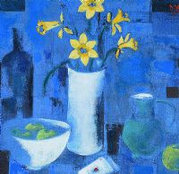 DAFFODILS IN A VASE by David Gordon Hughes at Ross's Online Art Auctions