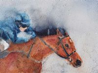 THE RACE HORSE by Audrey Smyth at Ross's Online Art Auctions