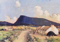 IRISH THATCHED COTTAGE by James Humbert Craig RHA RUA at Ross's Online Art Auctions