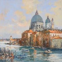 THE GRAND CANAL, VENICE by Colin Gibson at Ross's Online Art Auctions