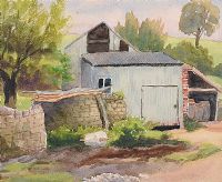 THE FARM YARD by John Luke RUA at Ross's Online Art Auctions