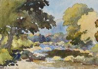 RIVER DUN, COUNTY ANTRIM by Charles McAuley at Ross's Online Art Auctions