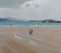DOWNINGS BEACH, DONEGAL by Robert Taylor Carson RUA at Ross's Online Art Auctions